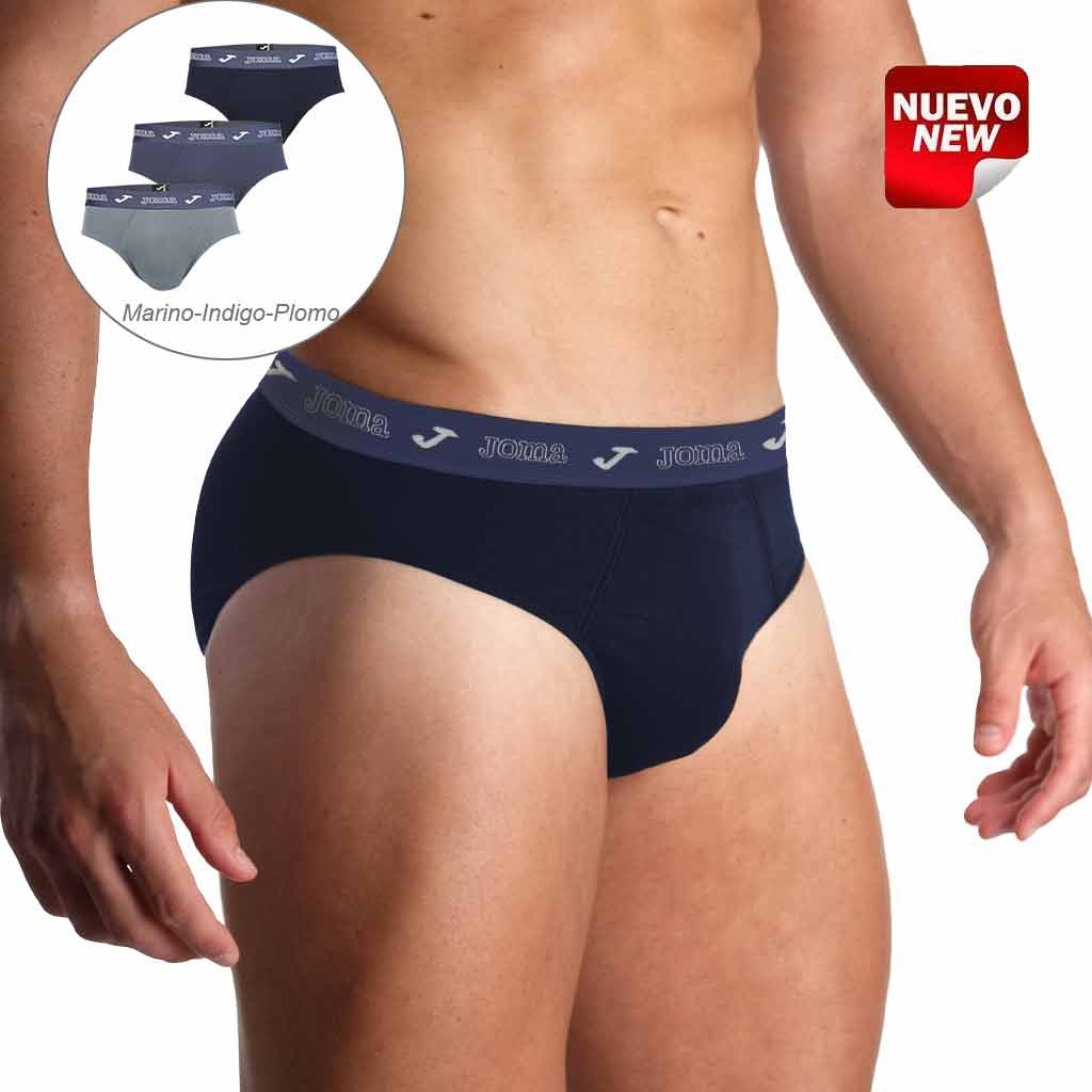 Slips Algodón Confort Pack3 goma vista en blister