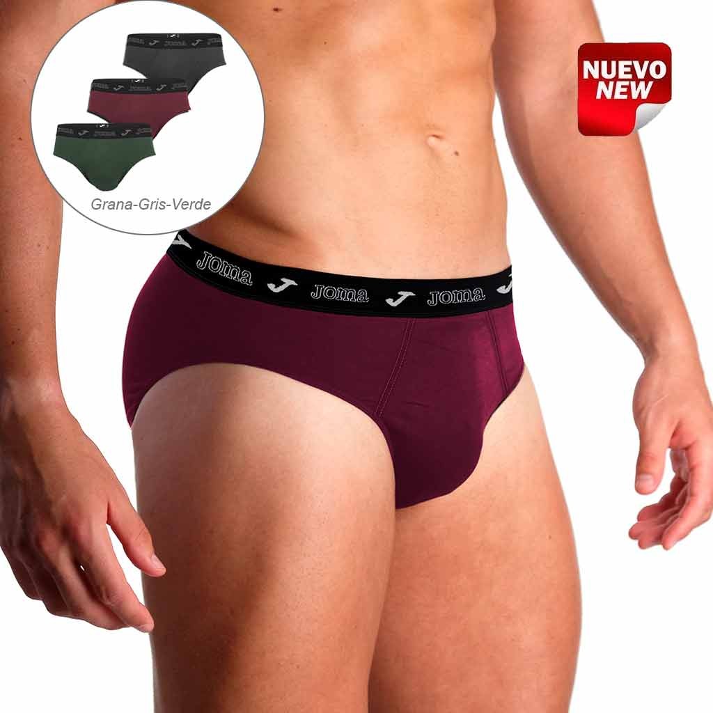 Slips Algodón Confort Pack3 goma vista en blister