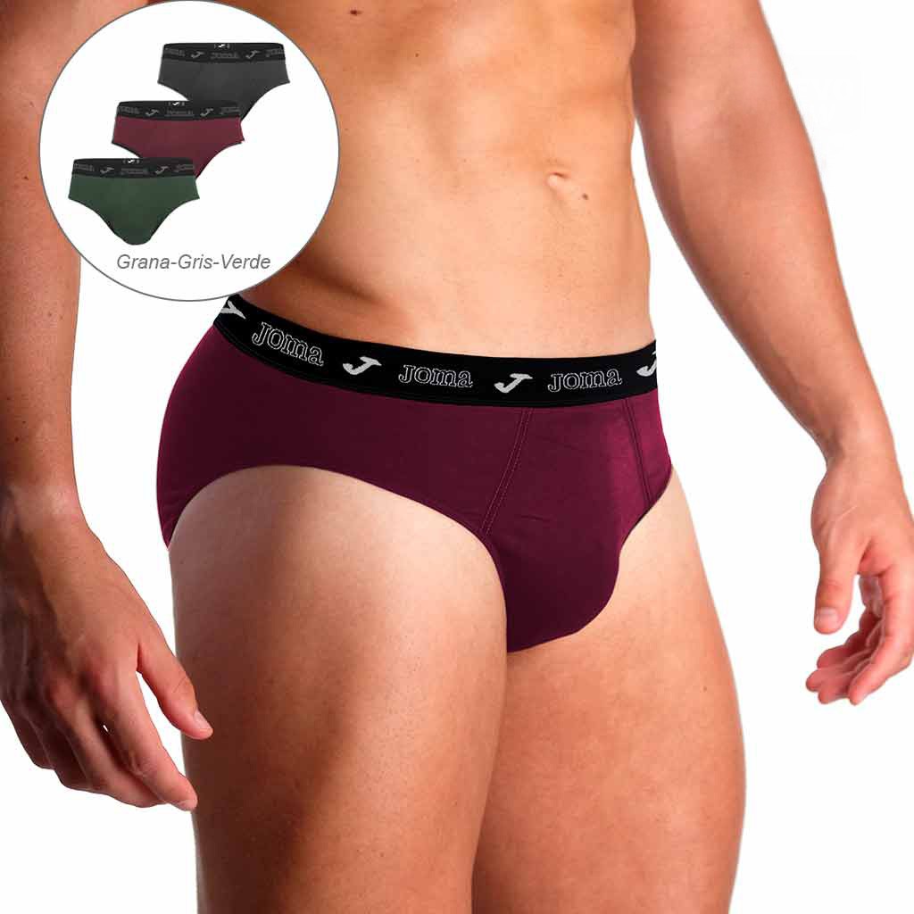 Slips Algod&oacute;n Confort Pack3 goma vista en blister