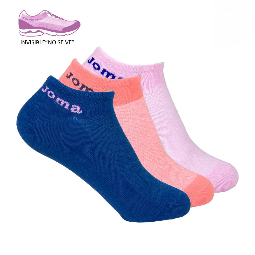 Calcet&iacute;n invisble mujer algod&oacute;n pack x3 