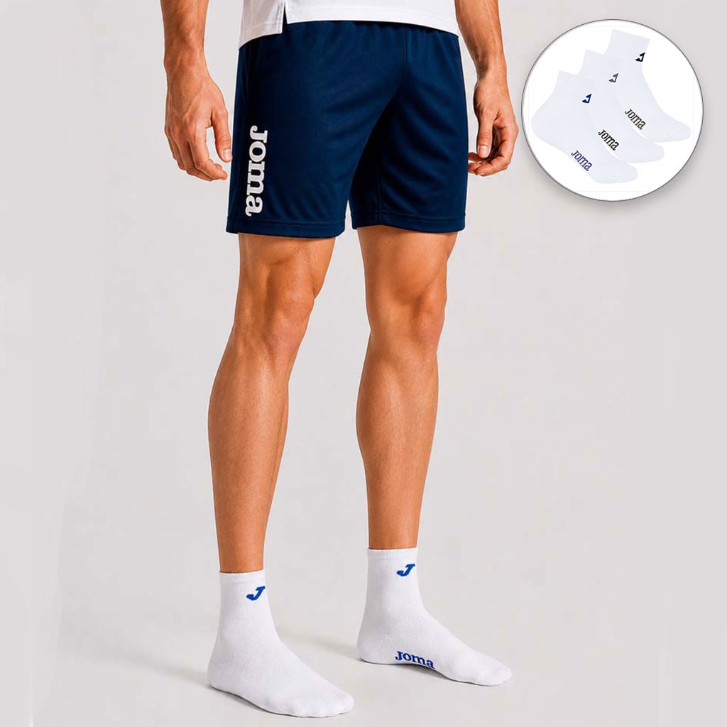 Calcet&iacute;n tobillero deportivo pack x3 surtido 