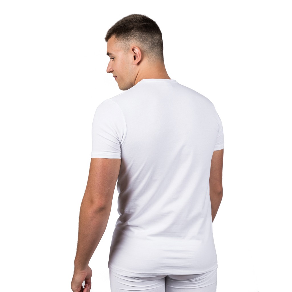 Camiseta interior manga corta bielástico hombre