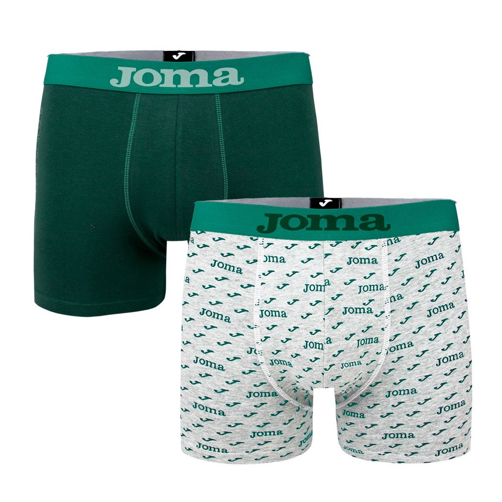 B&oacute;xer deportivo estampado logotipo J pack x2