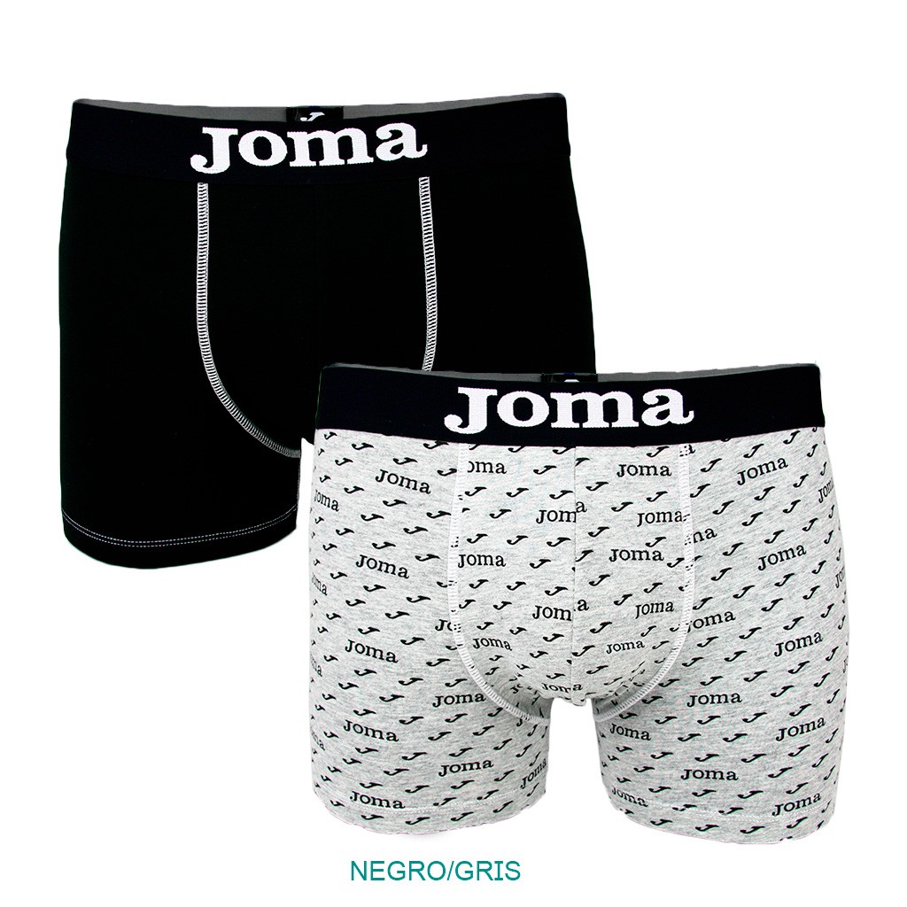 B&oacute;xer deportivo estampado logotipo J pack x2
