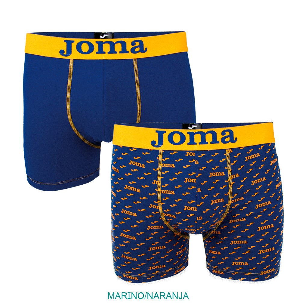 B&oacute;xer deportivo estampado logotipo J pack x2