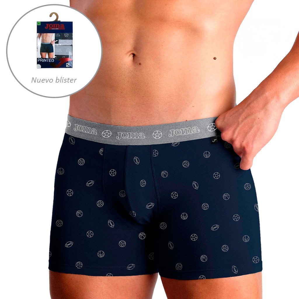 Boxer hombre pack 2 estampado bicis + liso