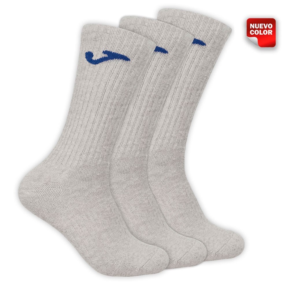 Calcetín infantil alto rizo algodón logo J pack x3