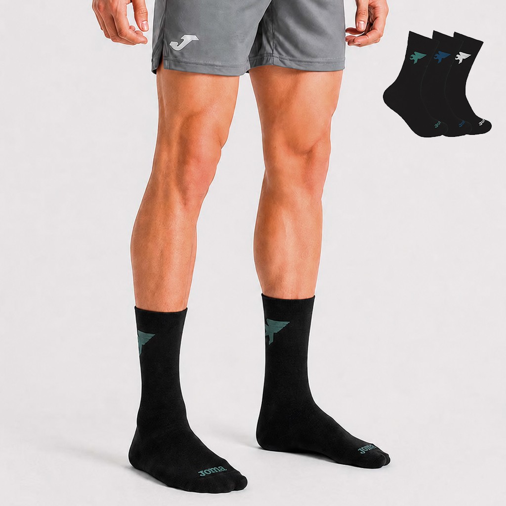Calcetines Algod&oacute;n Vintage pack x 3 alto sin rizo
