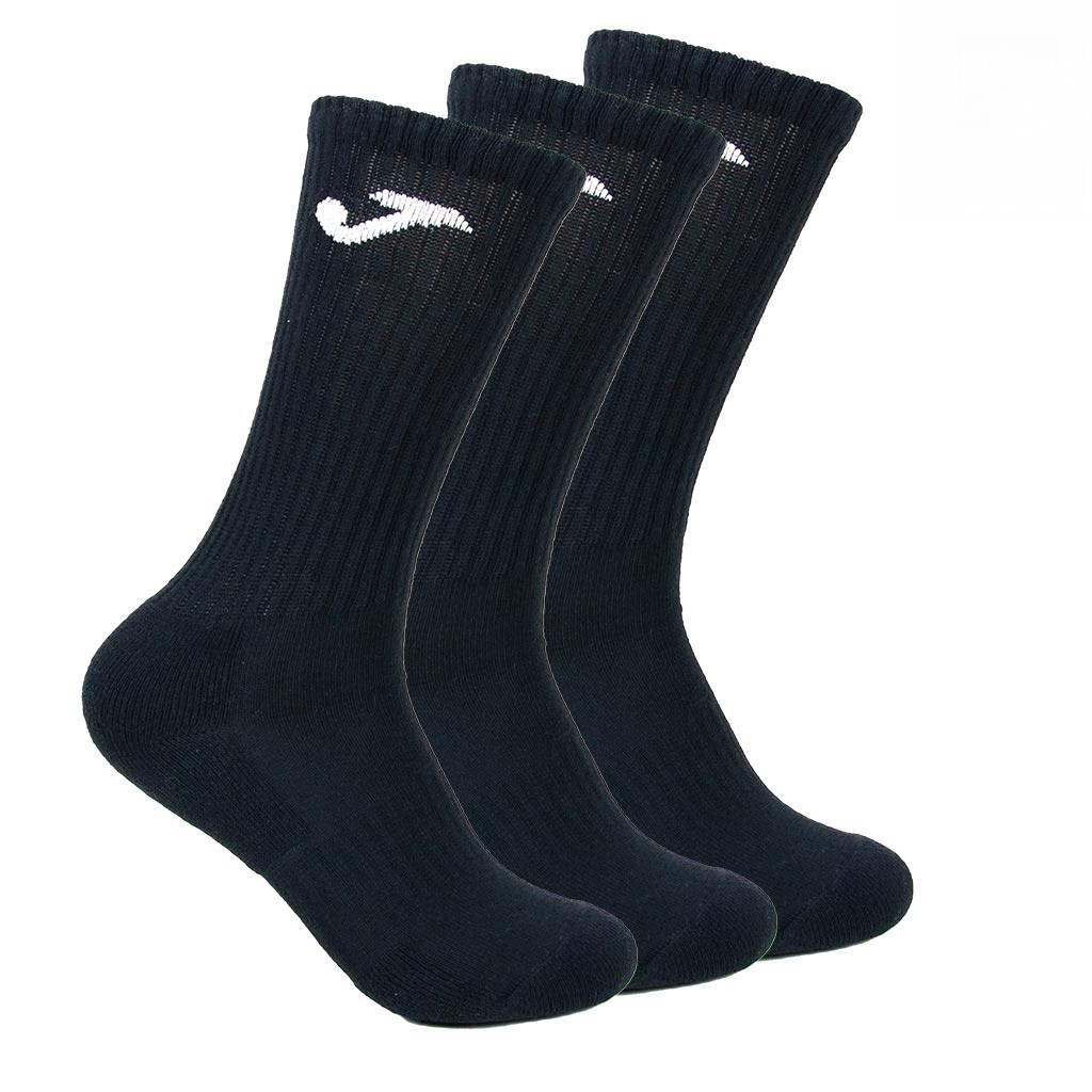 Calcetin deportivo alto rizo logo J pack x3